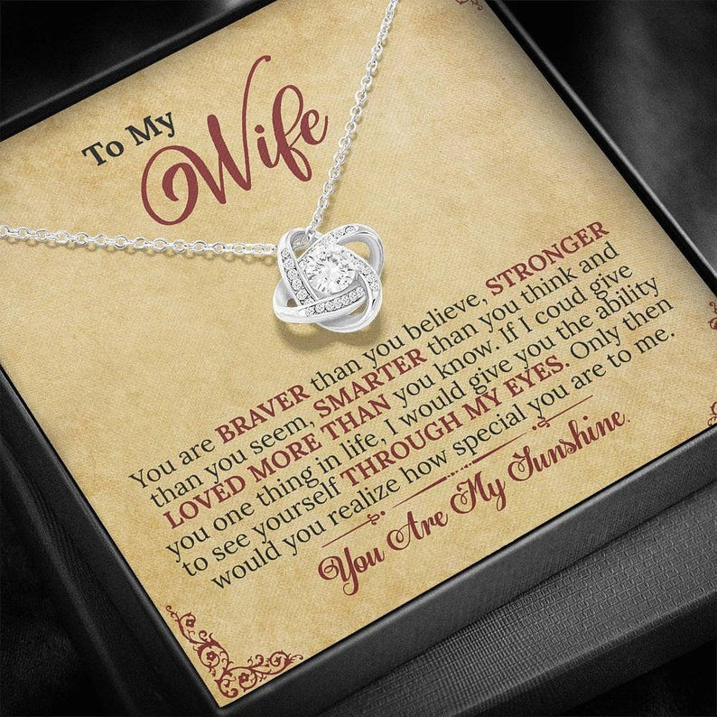 Wife Necklace, To My Wife Necklace, Anniversary Necklace For Wife, Gift For Wife, Wife Necklace, Wife Birthday Necklace, Valentines Day Gift For Wife