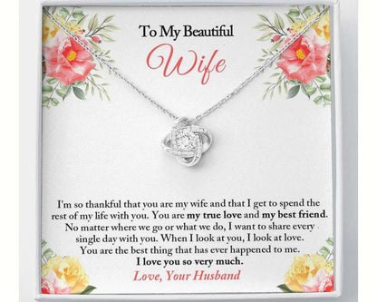 Wife Necklace, To My Wife Necklace, Anniversary Necklace Gift For Wife, Valentines Day Gift Necklace For Wife