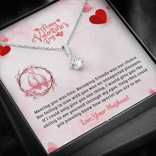 Wife Necklace, To My Wife Valentines Day Necklace Gift, Anniversary Gift, Present For Wife