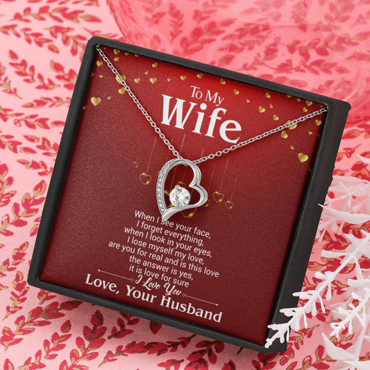 Wife Necklace, Valentines Day Gift For Wife From Husband,Valentine Gift For Wife, Wife Valentines Necklace,Valentines Day Necklace For Wife