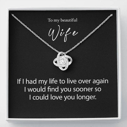 Wife Necklace, Wife Gift, Wife Birthday Necklace Gift, Wife Anniversary Necklace Gift, Gift For Wife, Wife Message Card Necklace