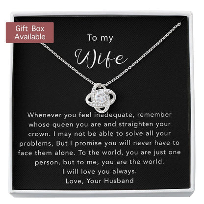 Wife Necklace, Wife Gift, Wife Necklace Gift From Husband, Wife Gift From Husband, Wife Anniversary Birthday Necklace Gift