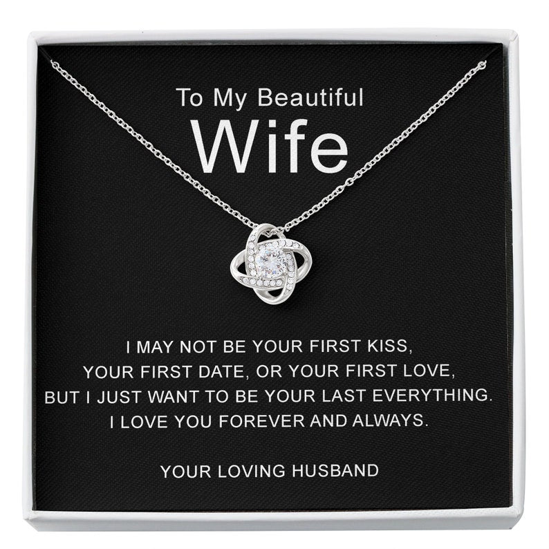Wife Necklace, Wife Gifts, Wife Anniversary Necklace Gifts, Gift For Wife, Wife Gift From Husband