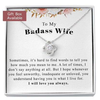 Wife Necklace, Wife Mother's Day Necklace Gift, Anniversary Necklace Gift For Wife, Wife Gift From Husband