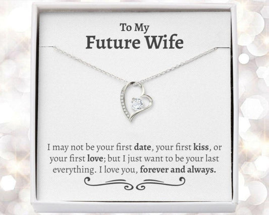 Wife Necktace, To My Future Wife Wedding Gift Necklace, Engagement Gift, Sentimental Gift For Bride From Groom, Birthday Necklace Gift For Fiancee