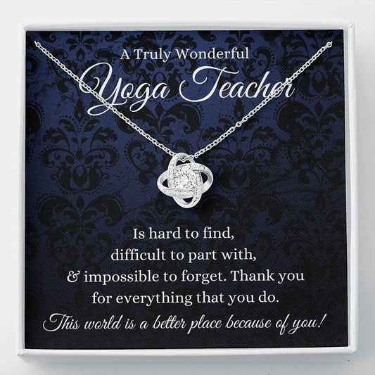 Yoga Teacher Necklace Gift, Yoga Instructor, Yoga Personal Trainer Necklace Rakva